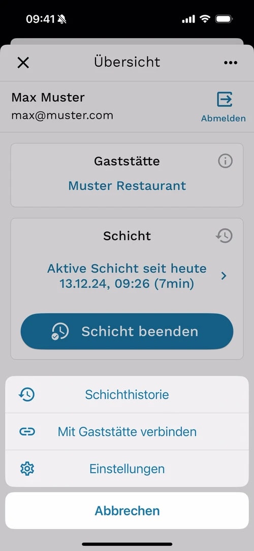 1. Einstellungen öffnen