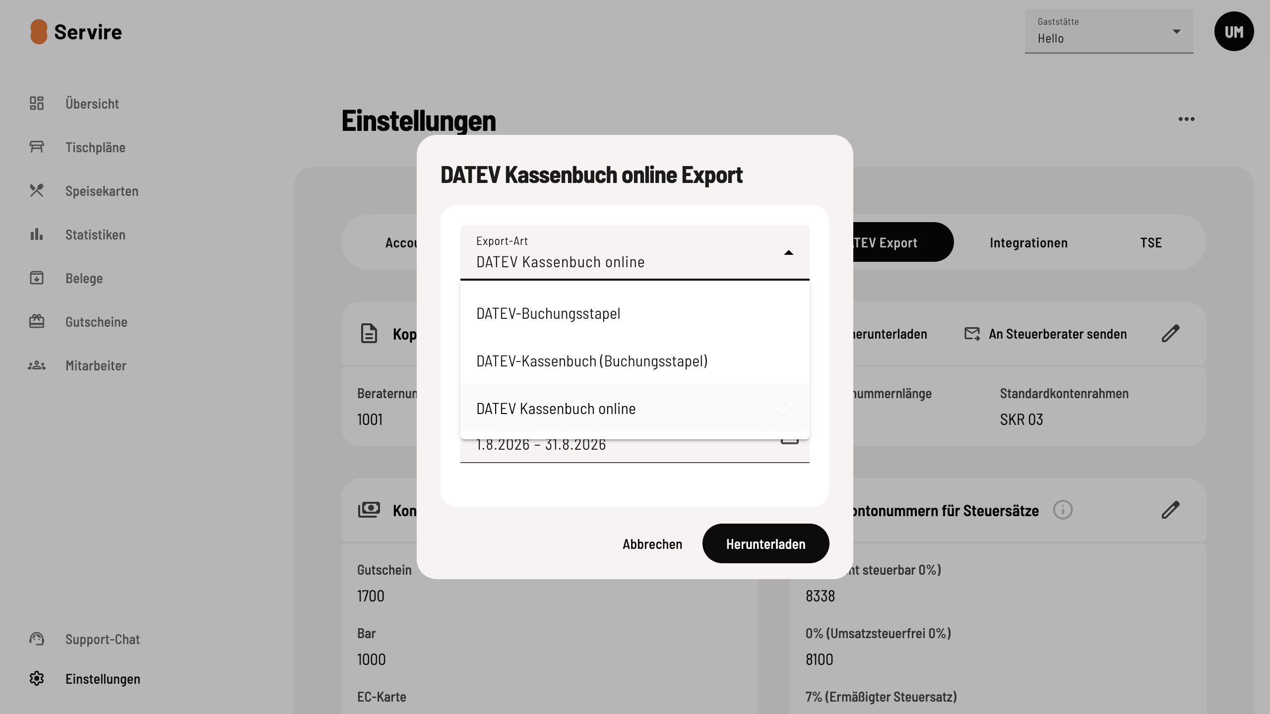 Passendes Format auswählen