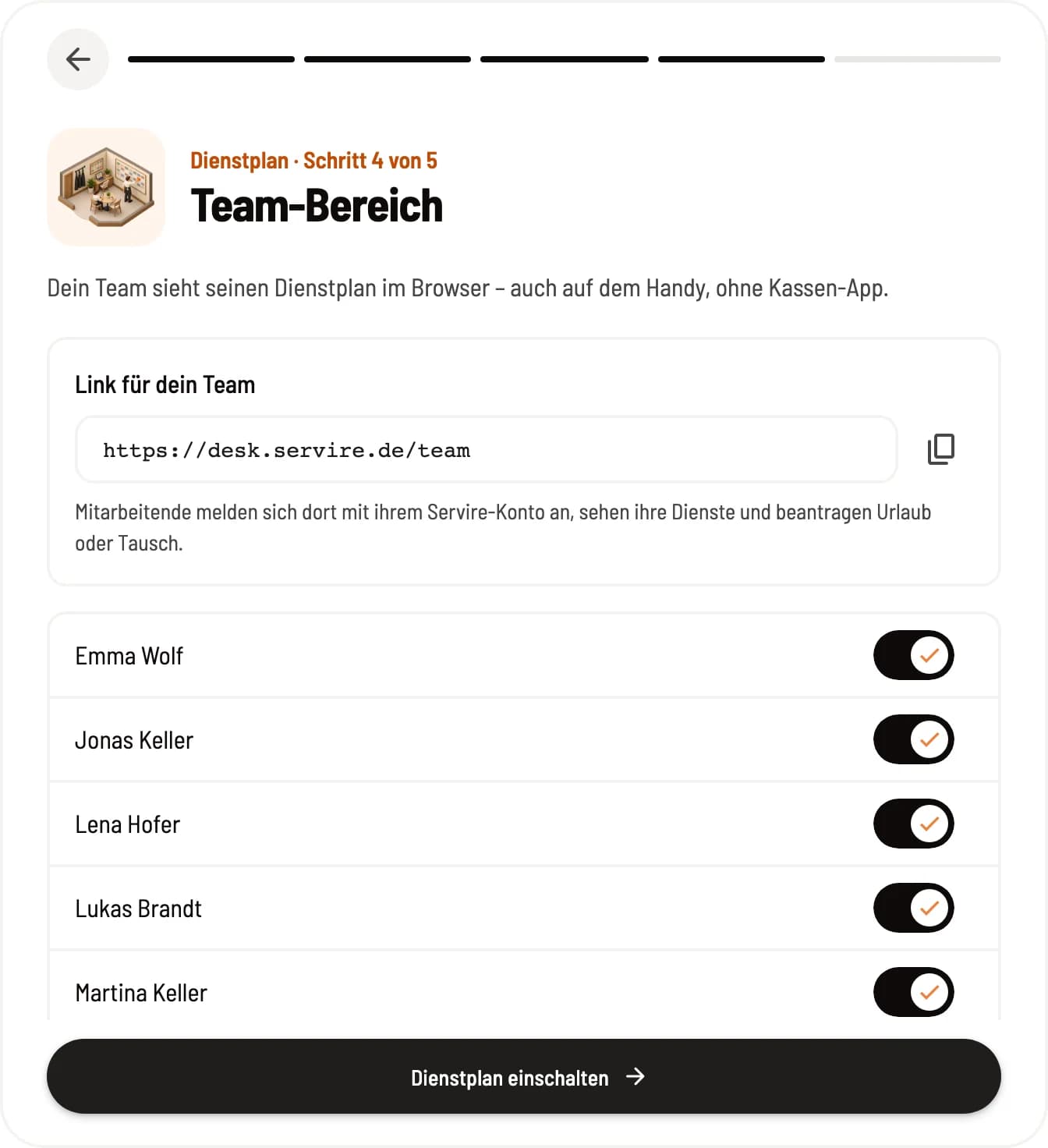 Team area