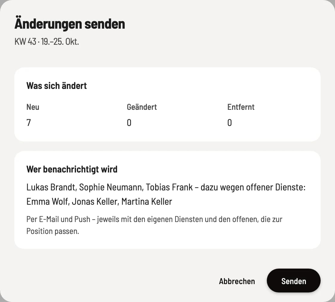 Check and confirm