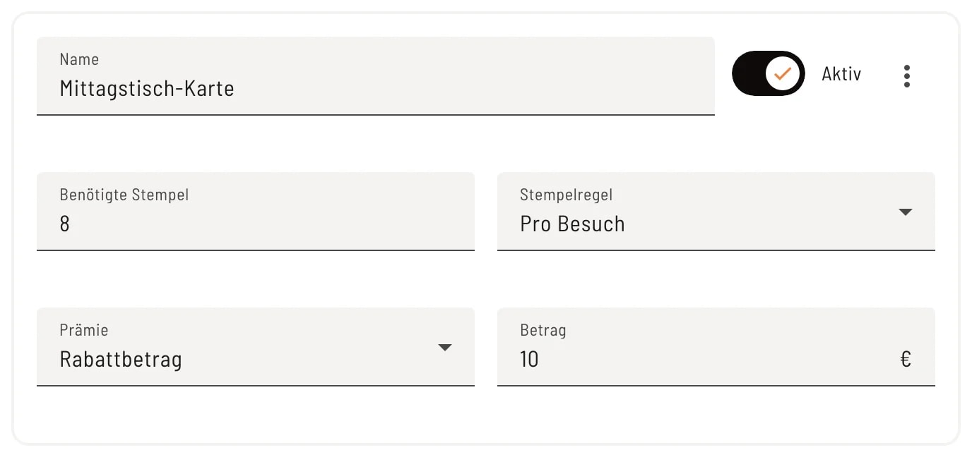 Karte „pro Besuch“