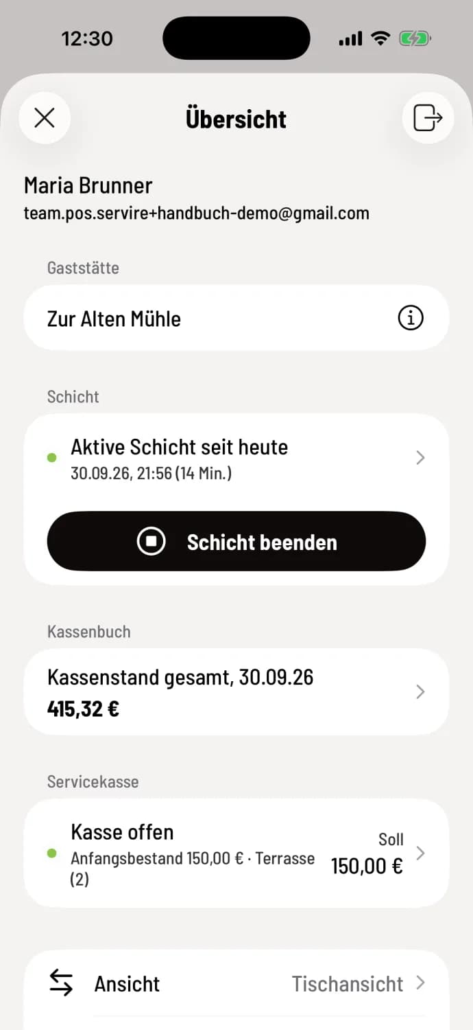 Abmelde-Symbol