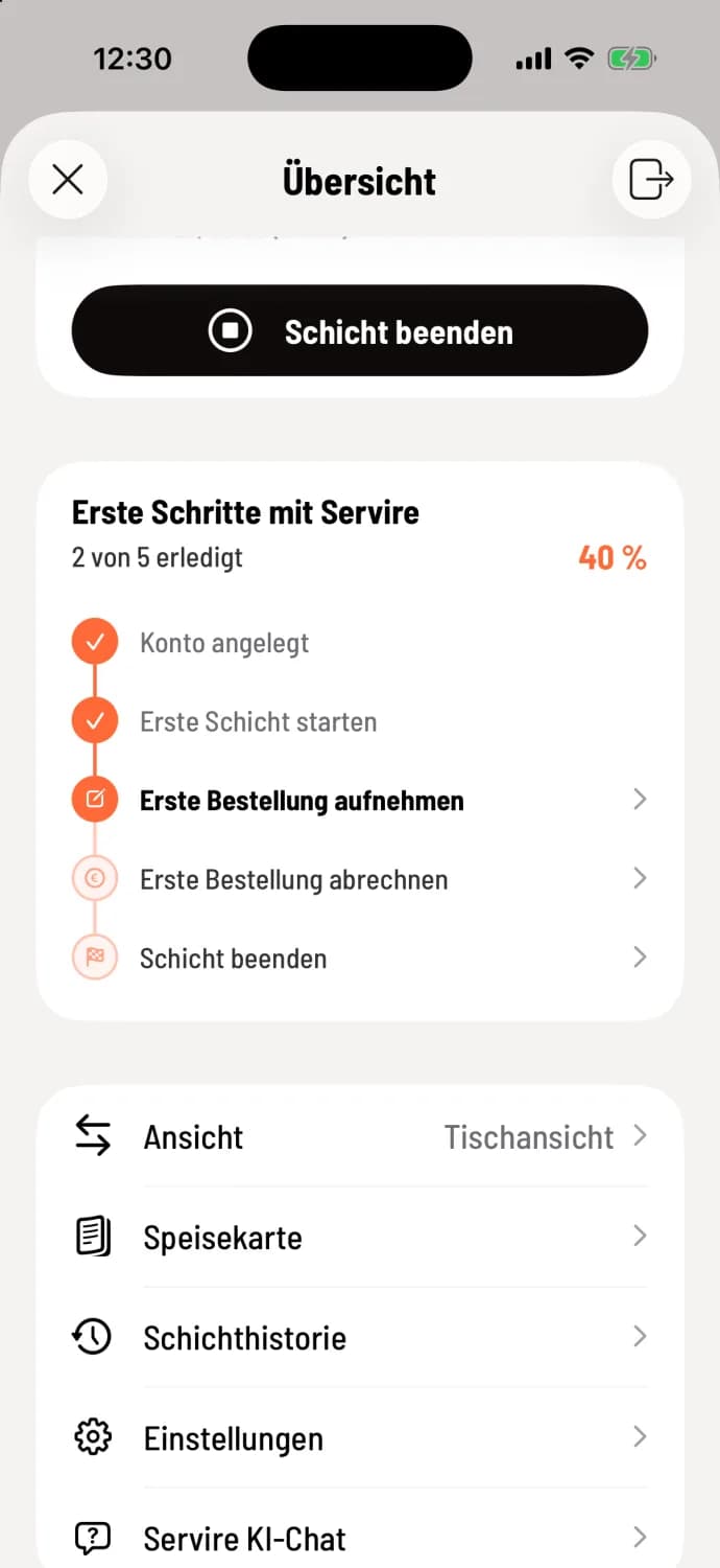 Fortschritt ansehen