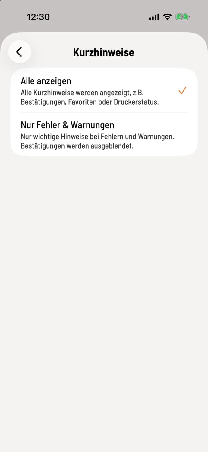 Set up short notes