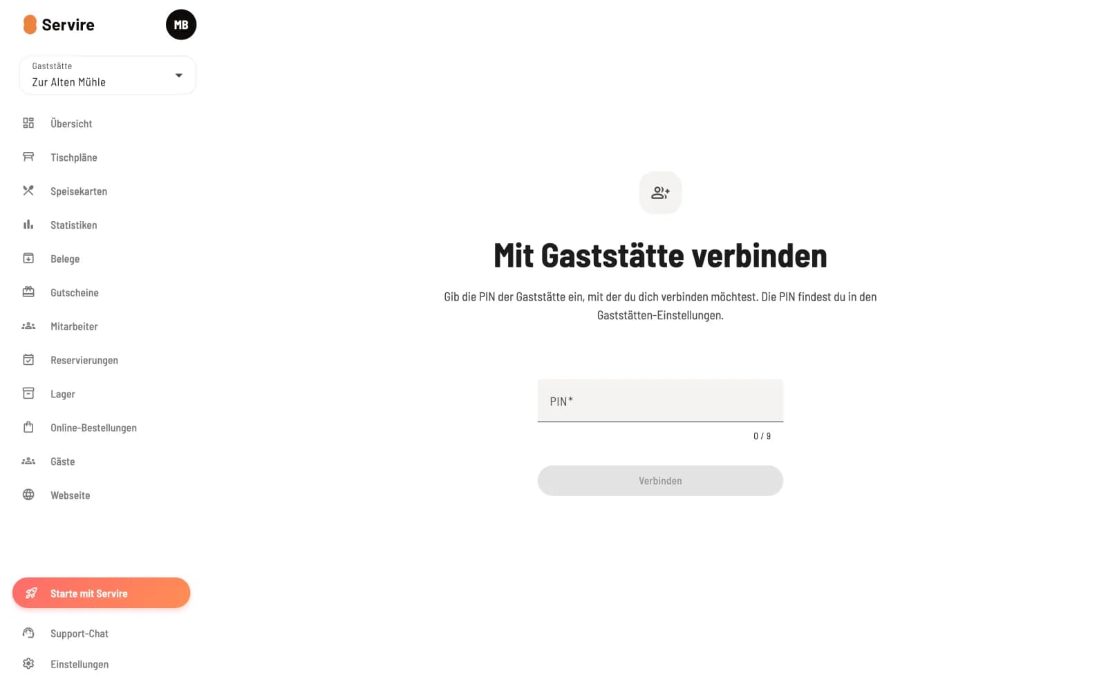 PIN eingeben