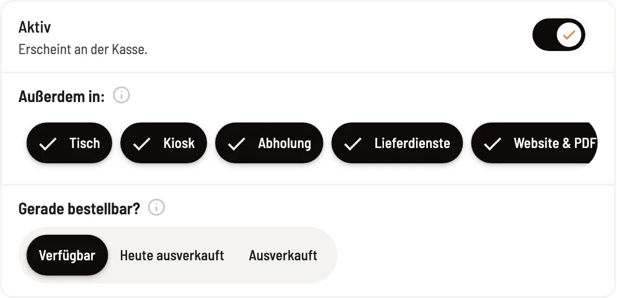 Active and channels