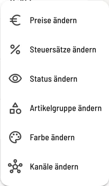 Änderung wählen