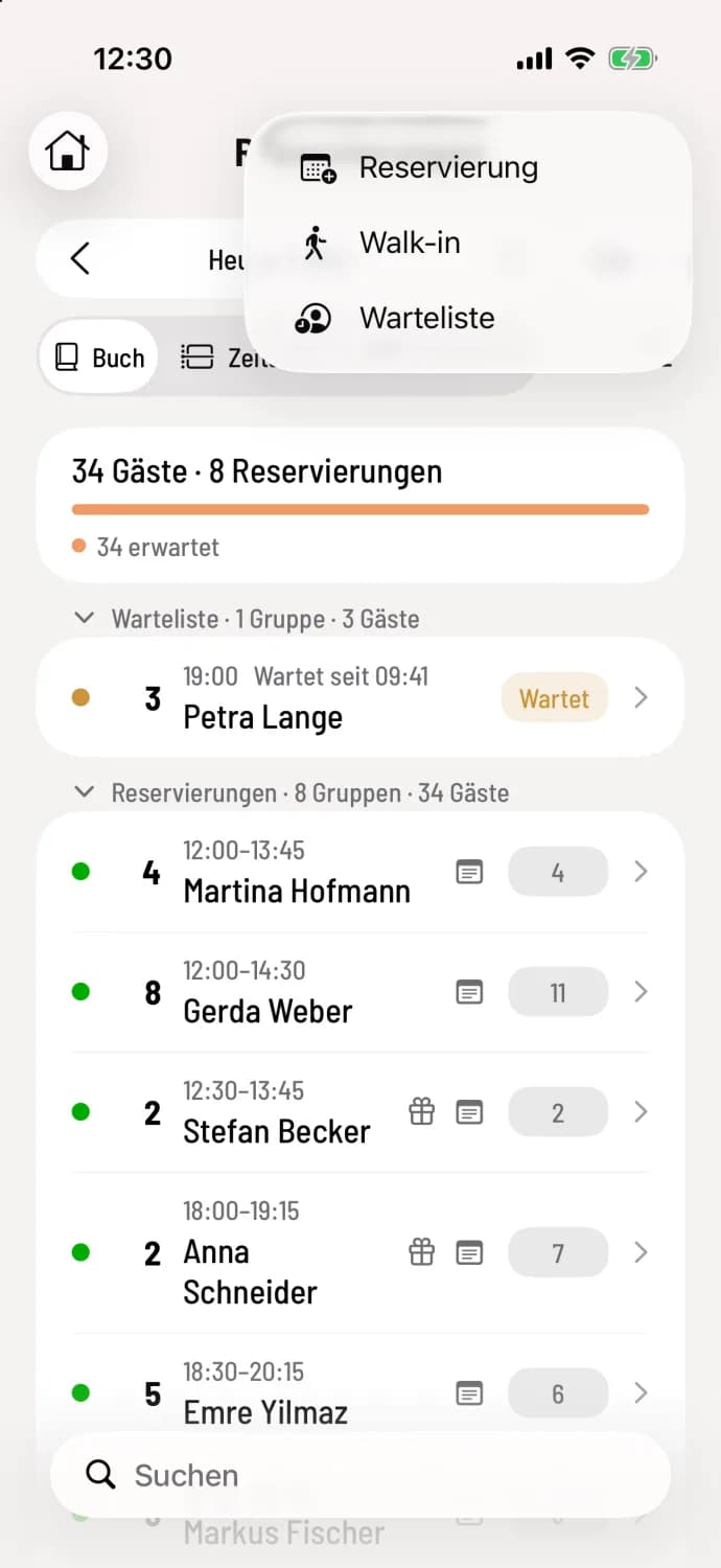 Formular öffnen