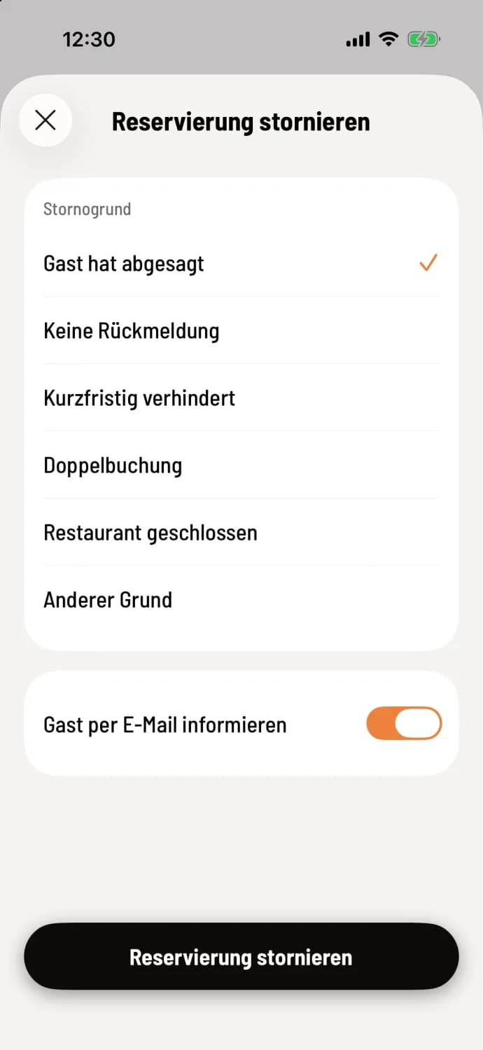 Cancel