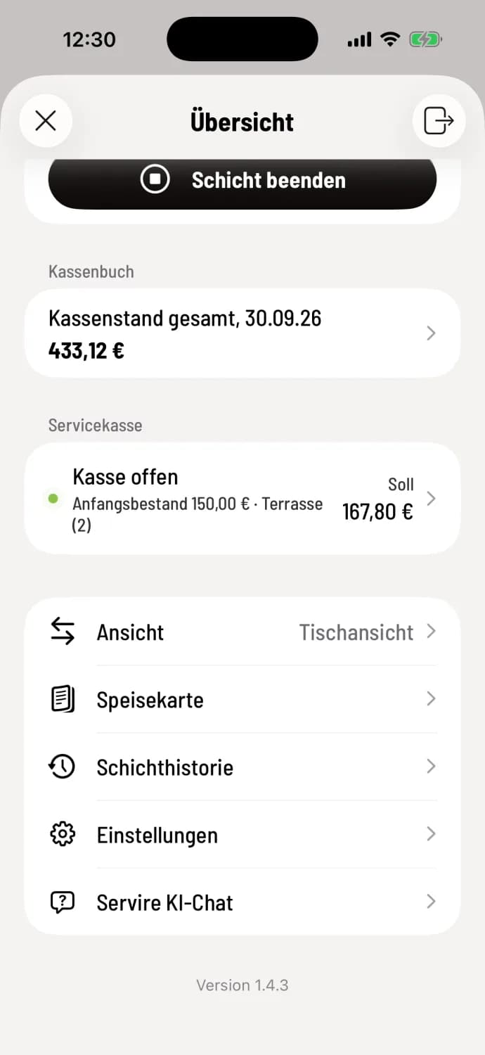 Übersicht öffnen