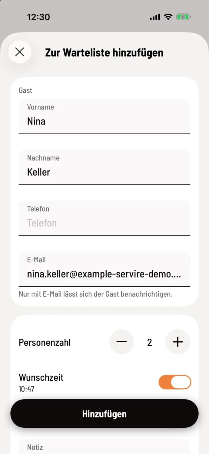 Create entry