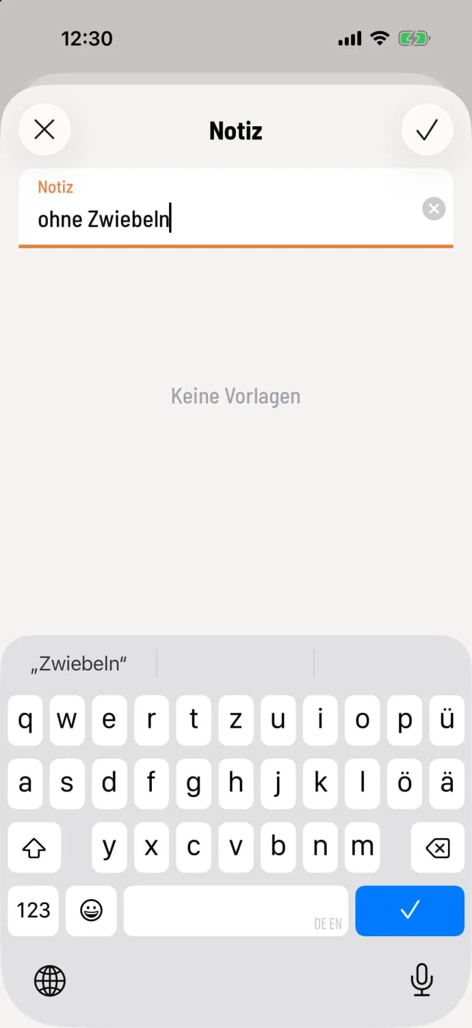 Notiz schreiben