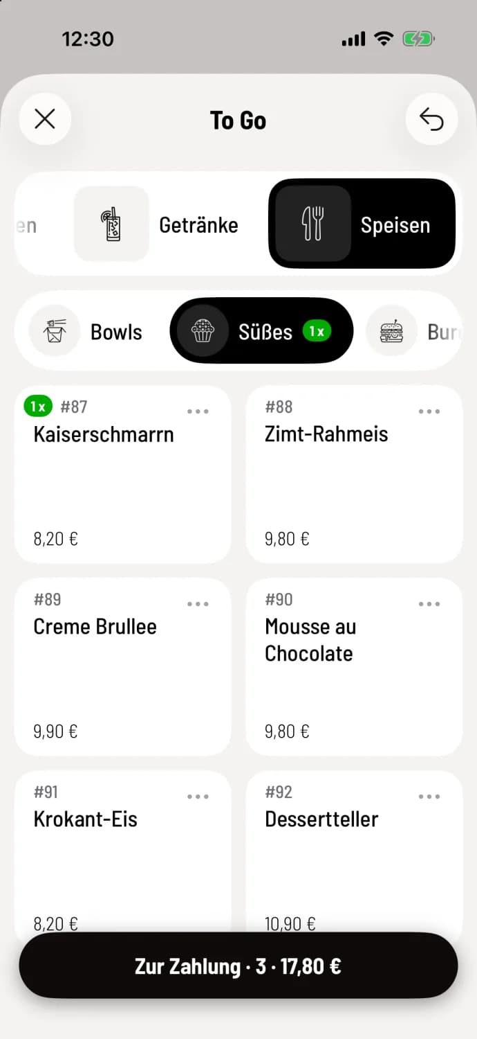 Artikel wählen