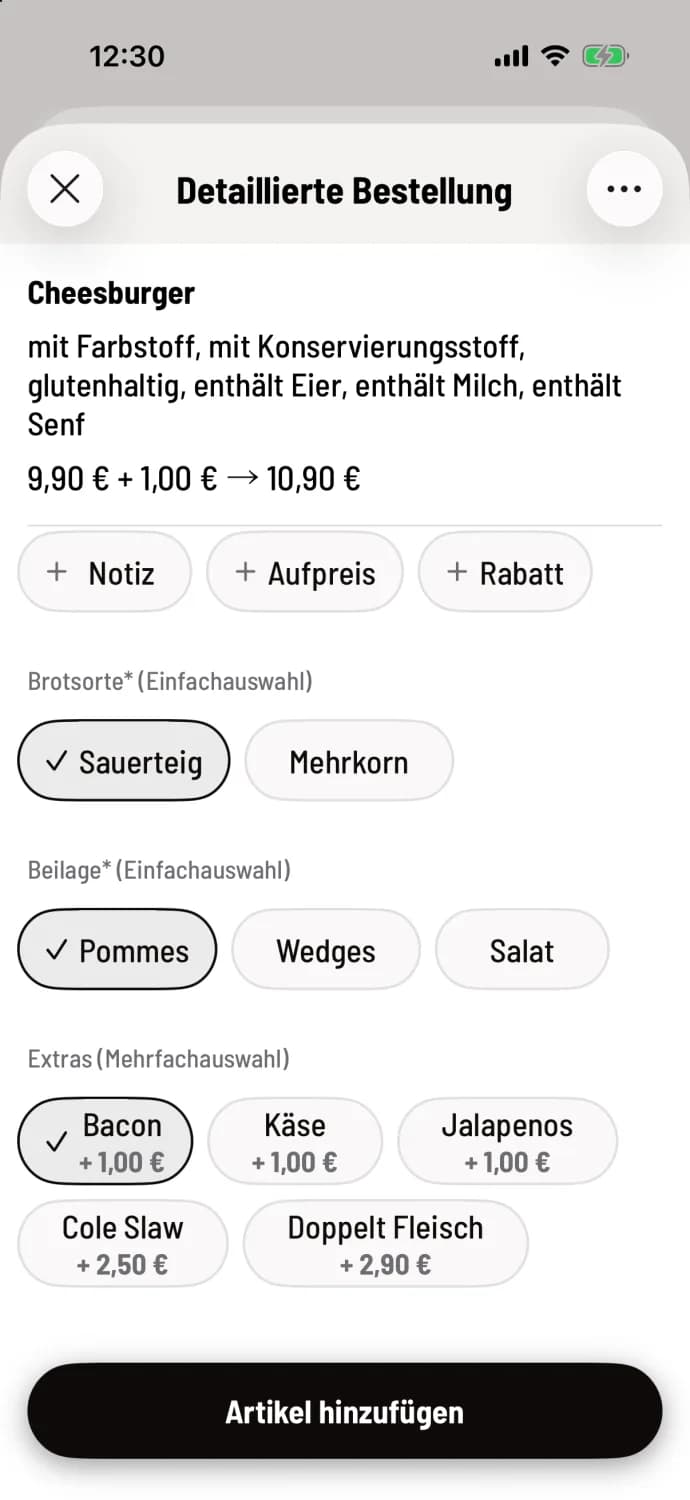 Artikel hinzufügen