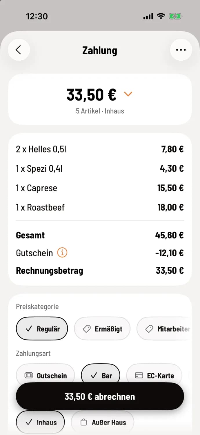 Abrechnen