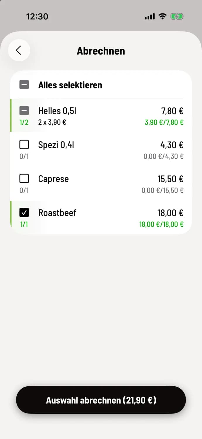 Artikel antippen
