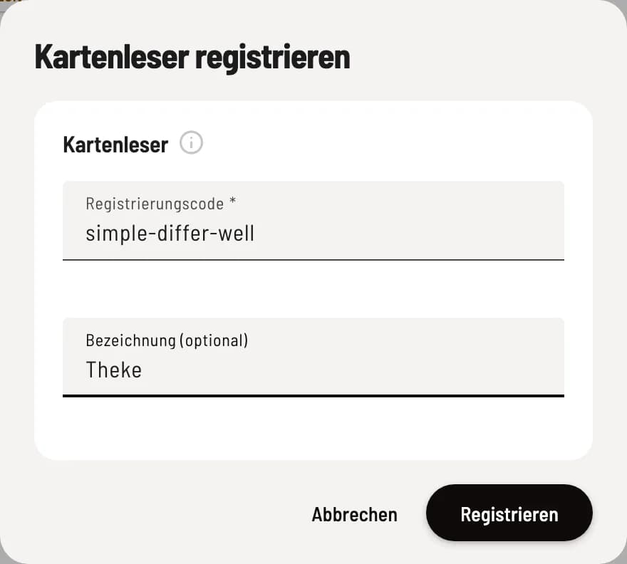 Register card readers