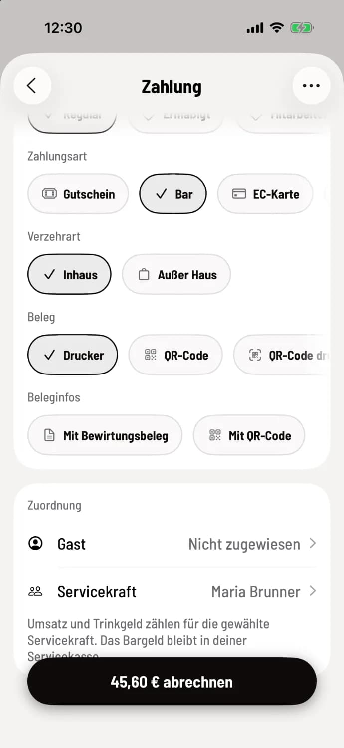 QR-Code wählen