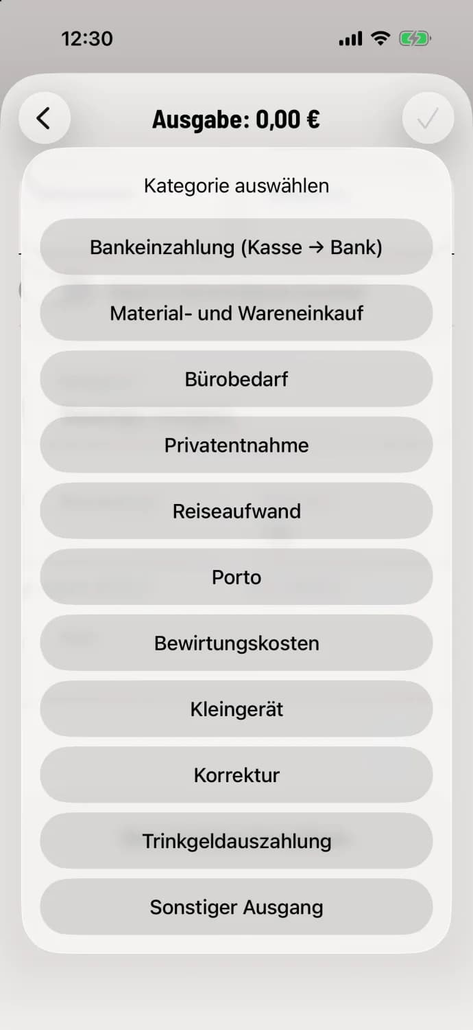 Select category