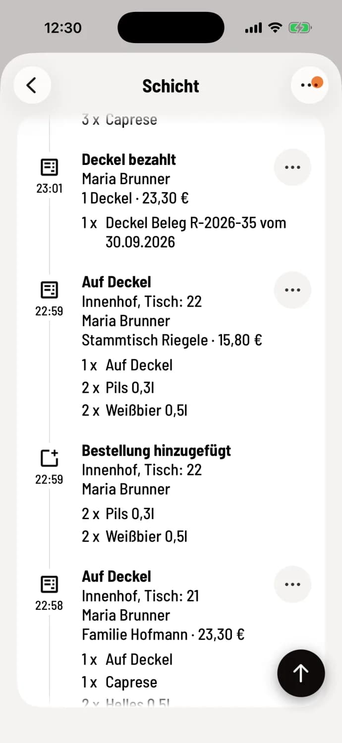 Vorgänge durchsehen