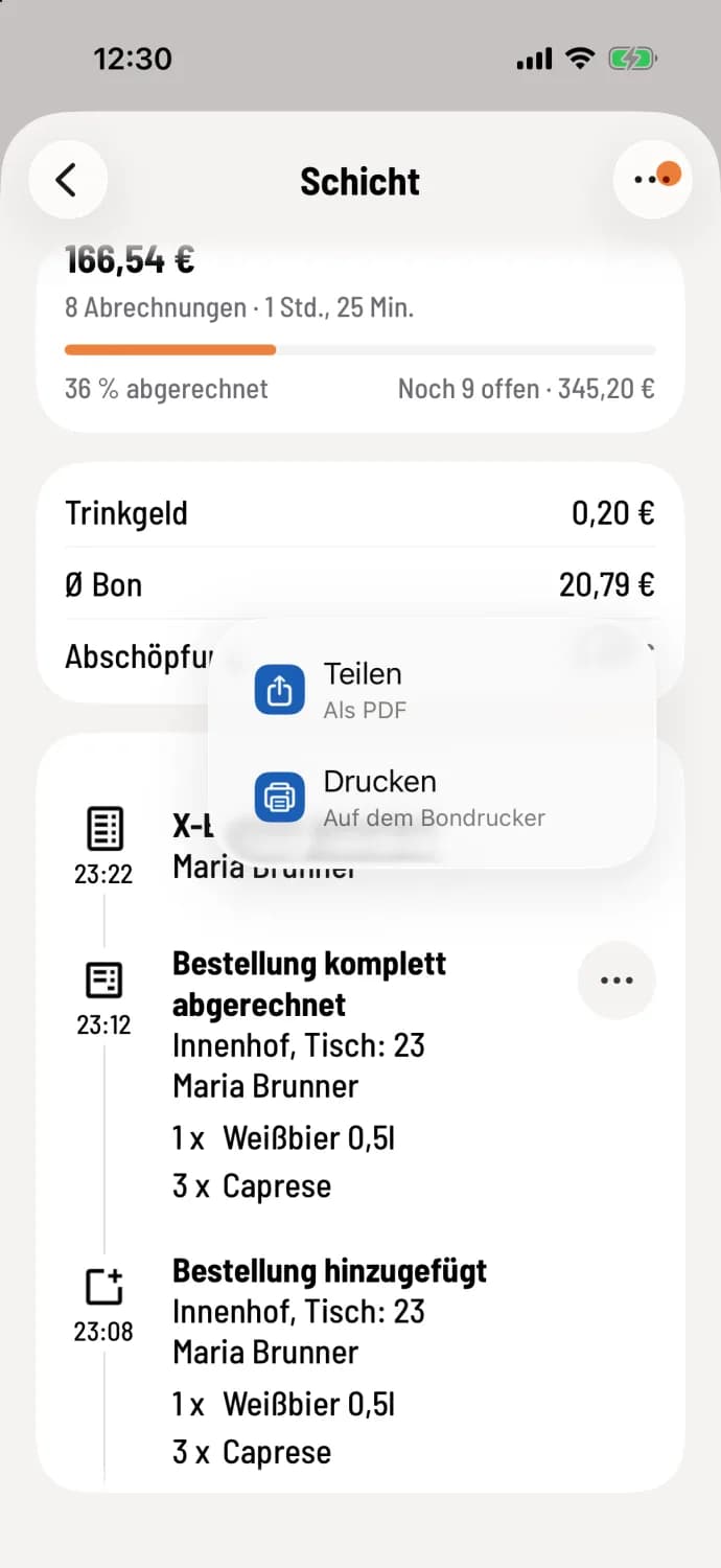 Bericht wiederfinden