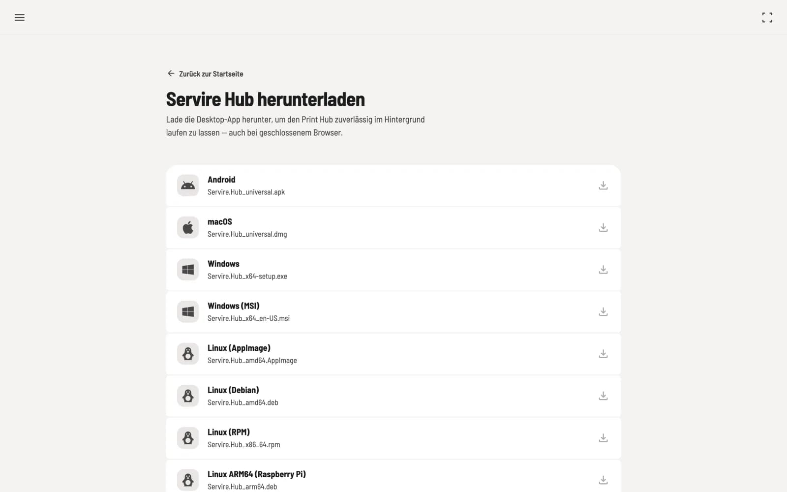 Download öffnen