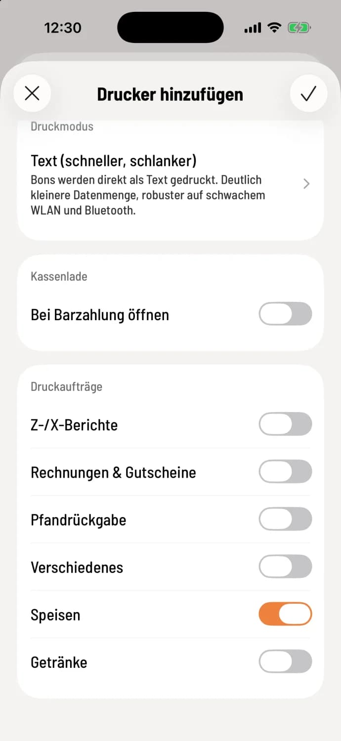 Assign and save receipts