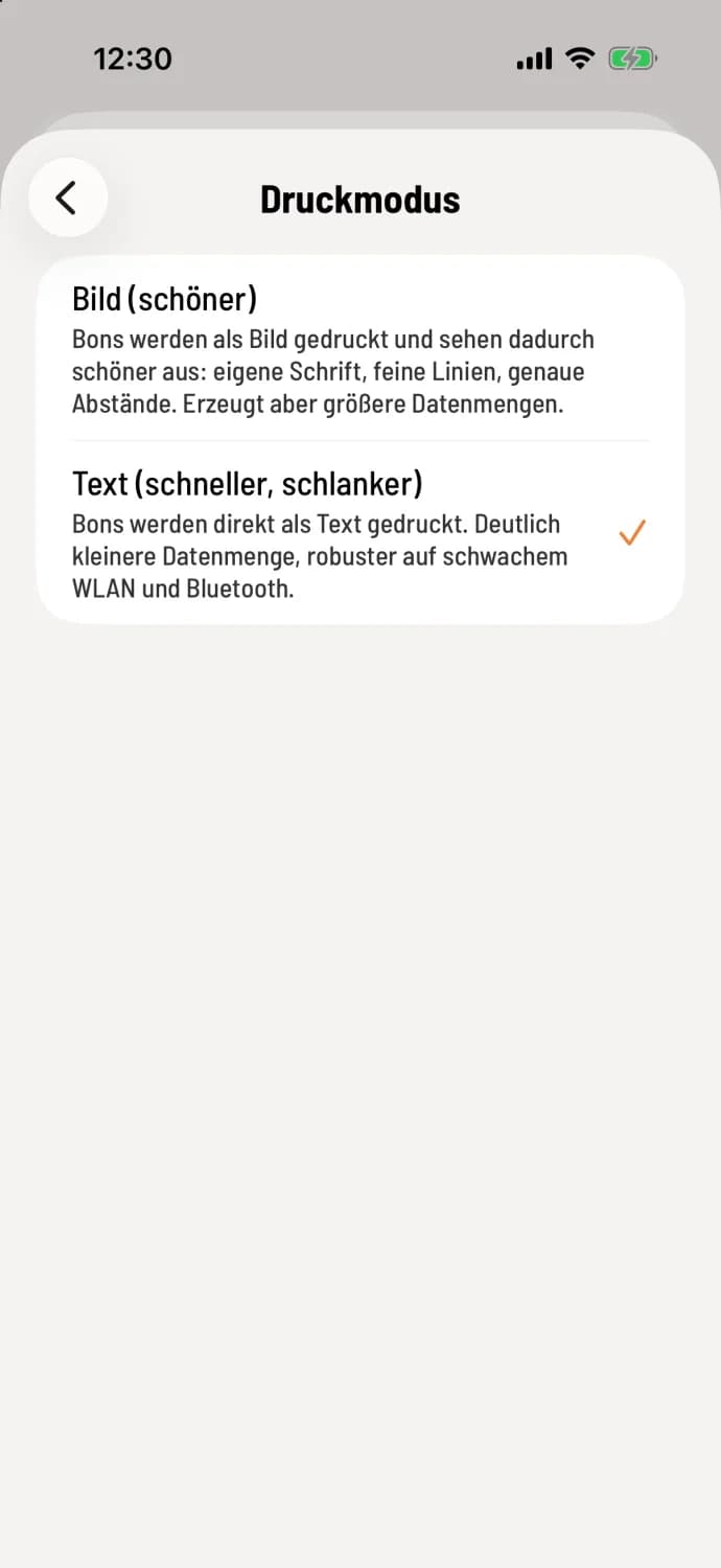 Modus wählen