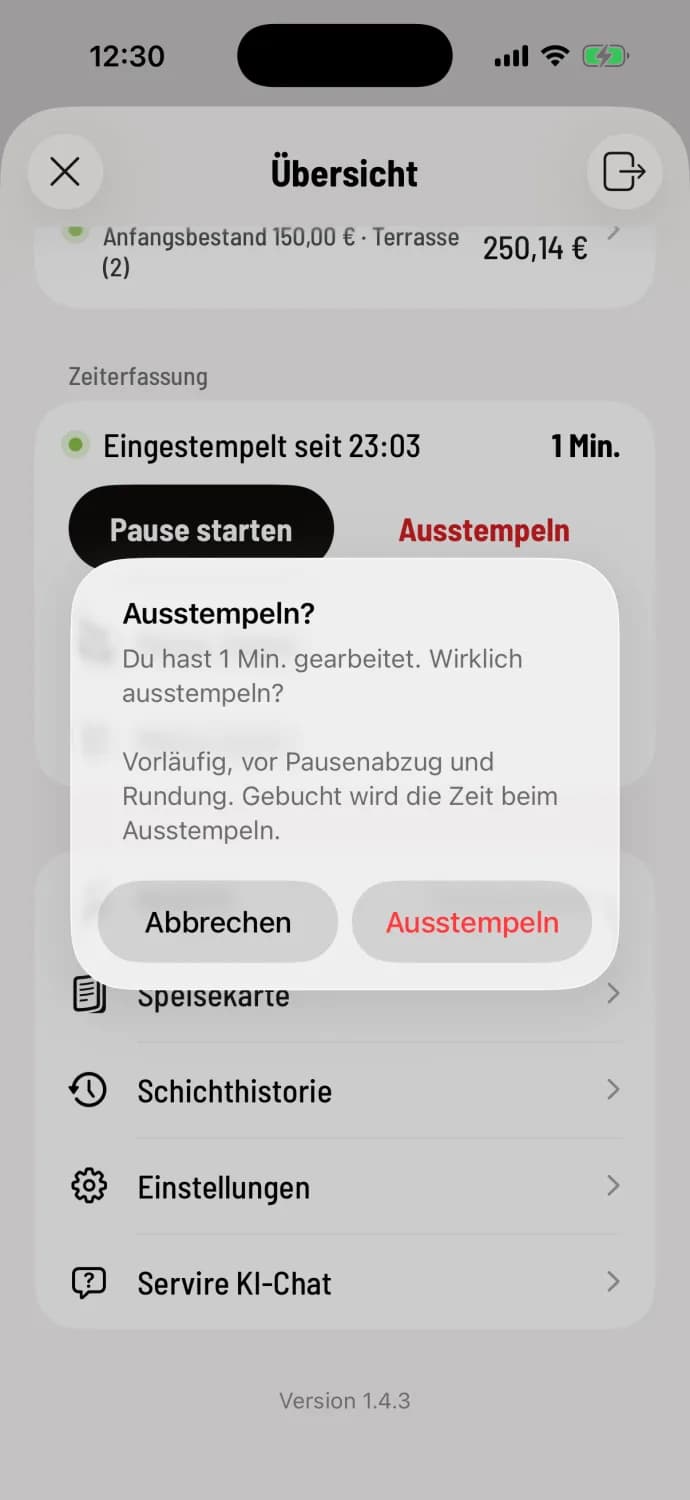 Ausstempeln