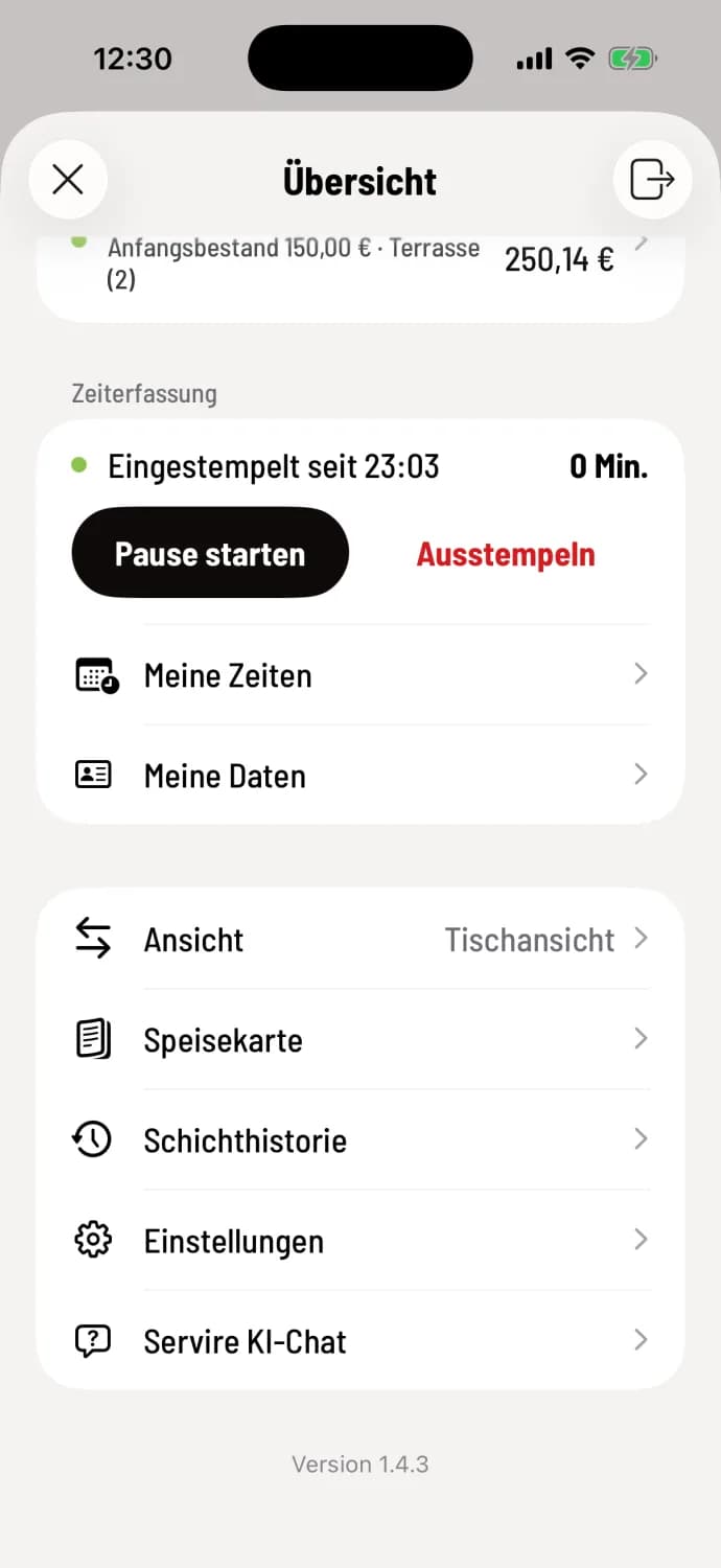 Während der Arbeit
