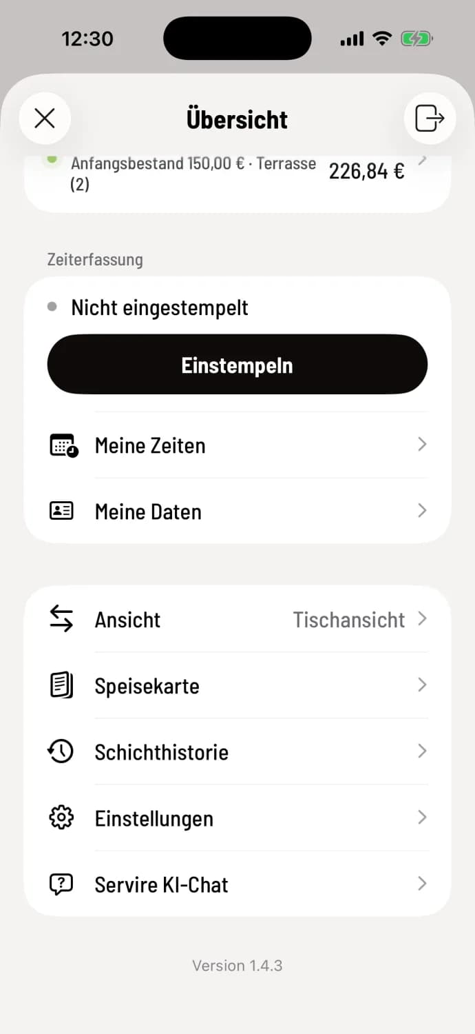 Einstempeln