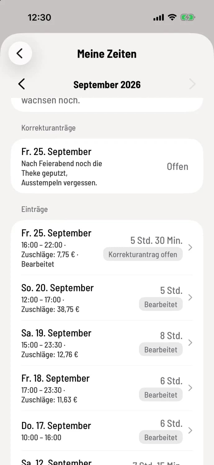 Einträge