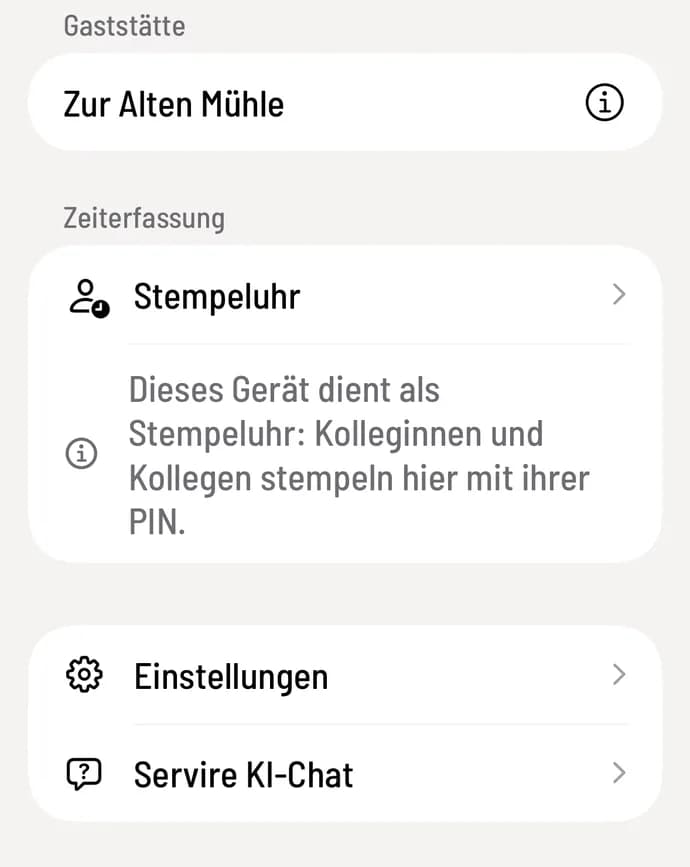 Tablet anmelden