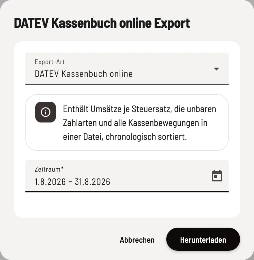 Format und Zeitraum