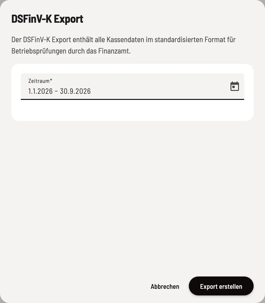 Zeitraum wählen