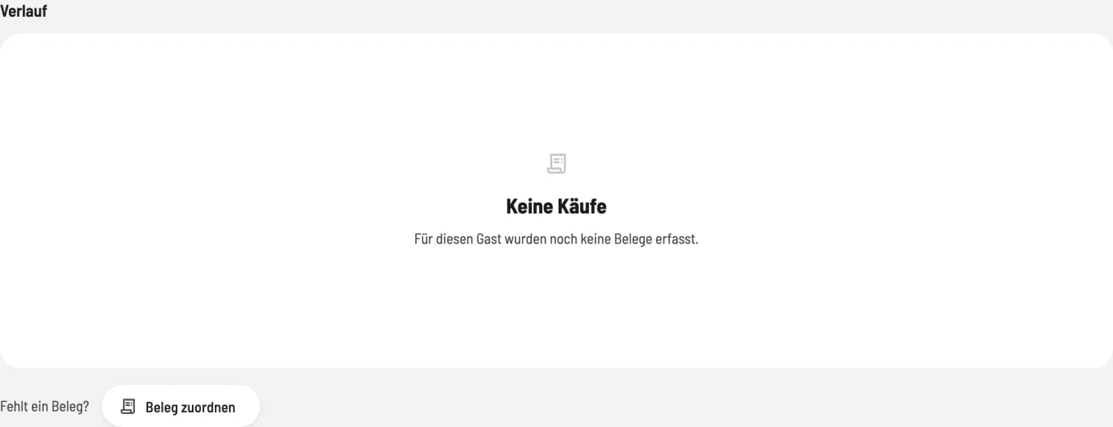 Belege und Reservierungen