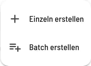 Gutschein erstellen