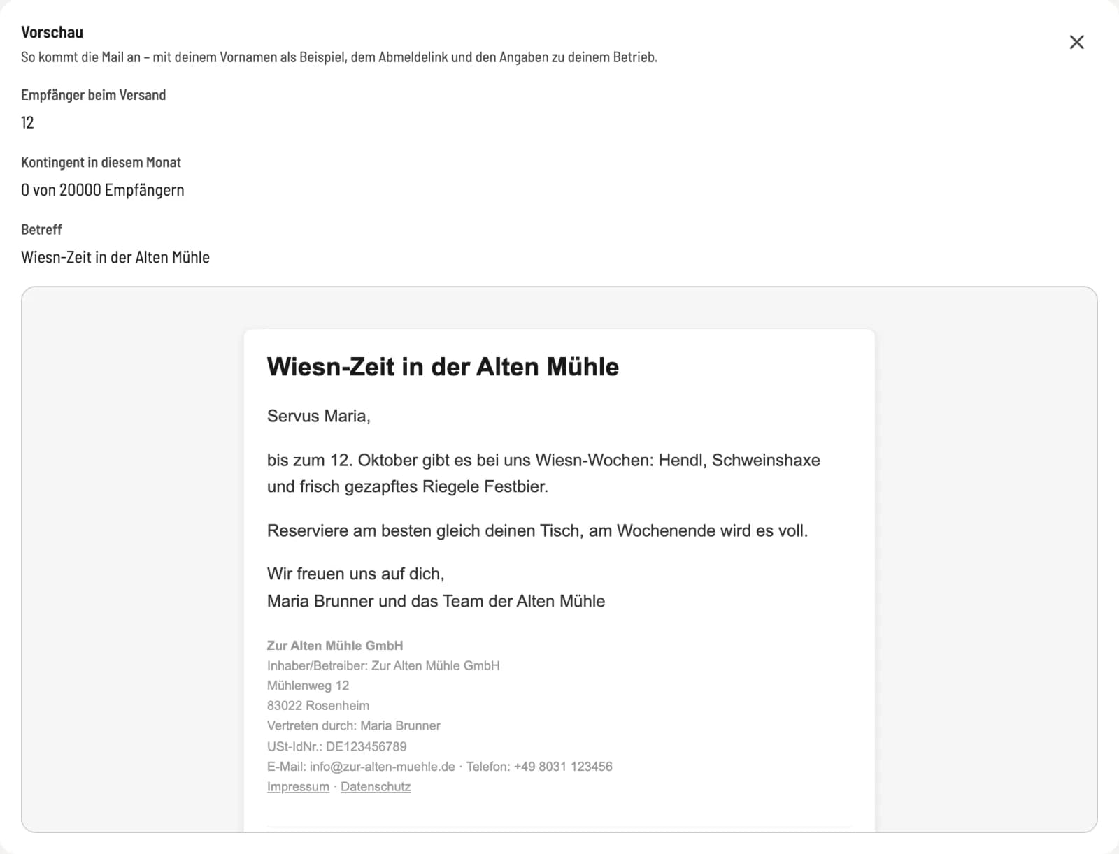 Vorschau prüfen