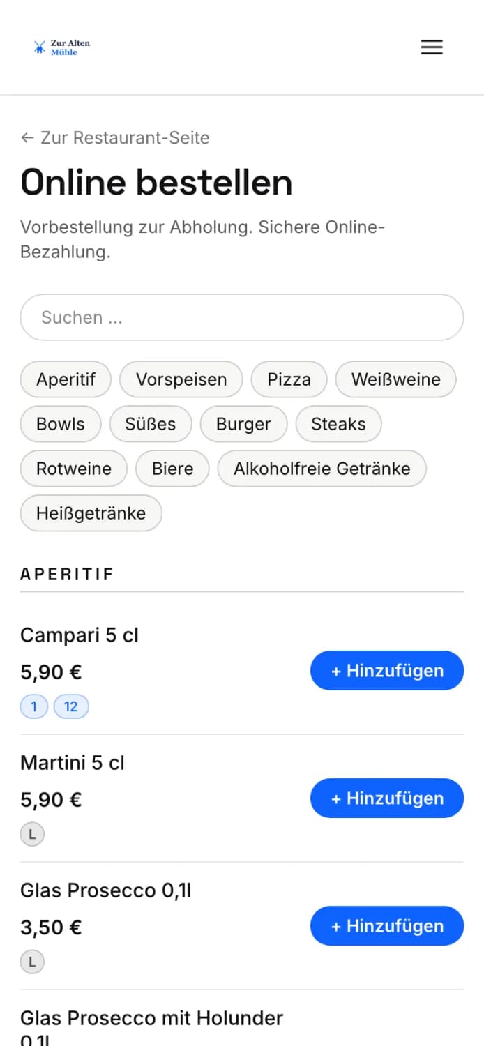 Artikel wählen