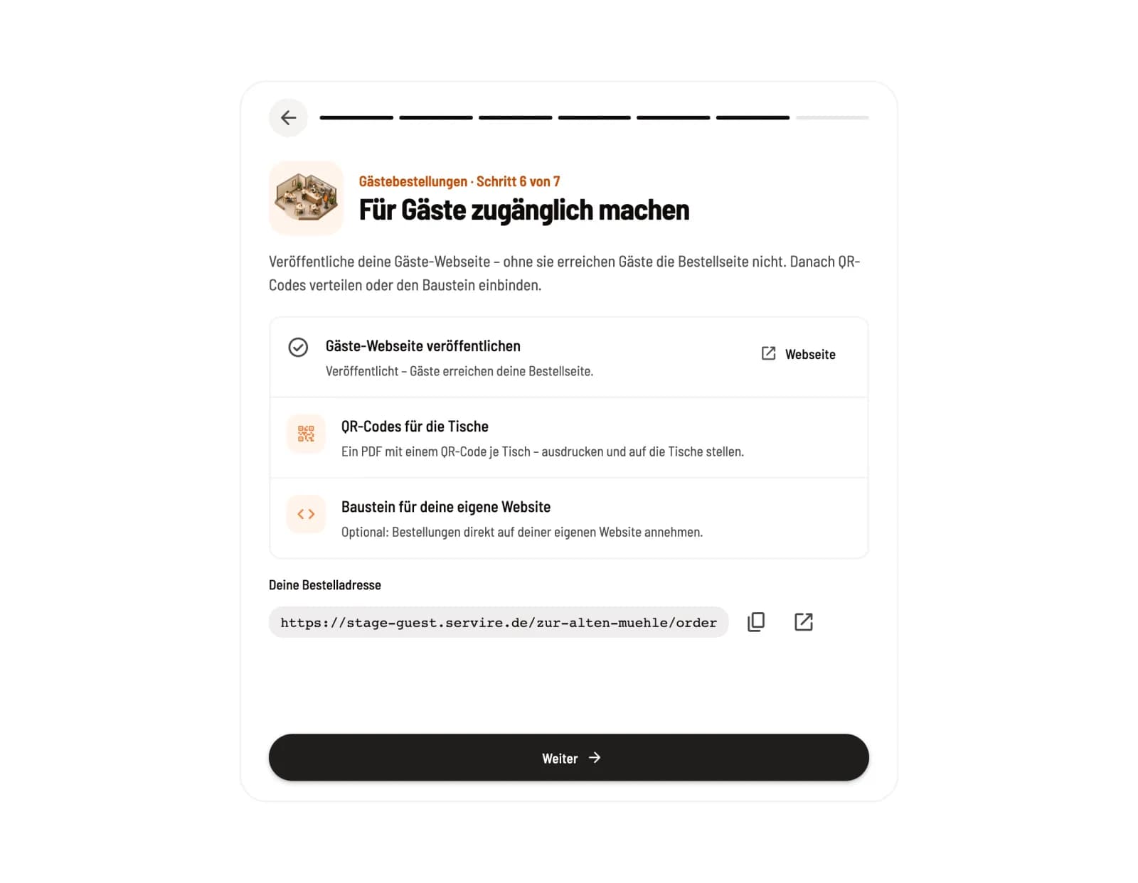 Für Gäste zugänglich machen