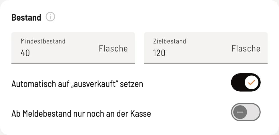 Bestand festlegen