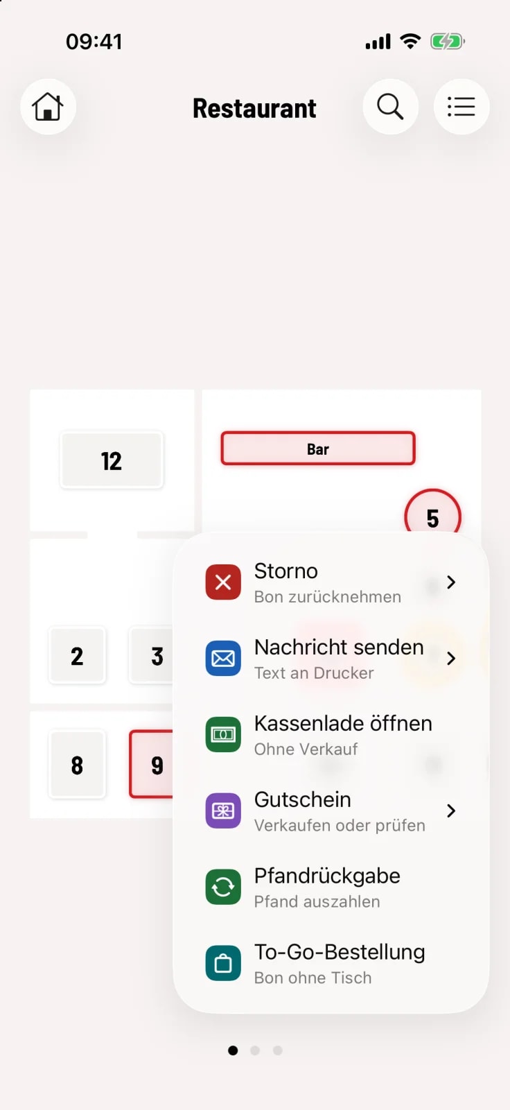 Kassenlade öffnen