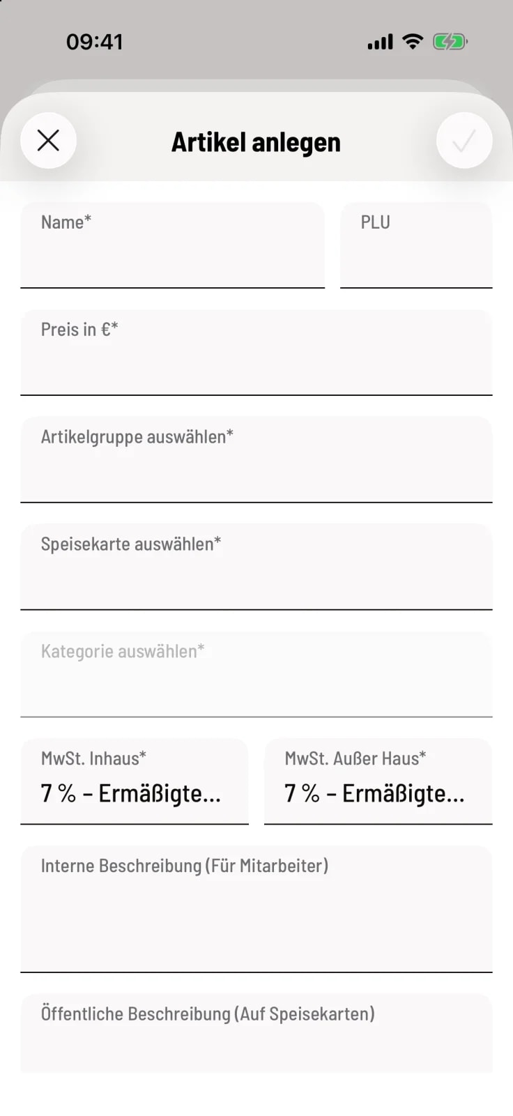 Formular ausfüllen