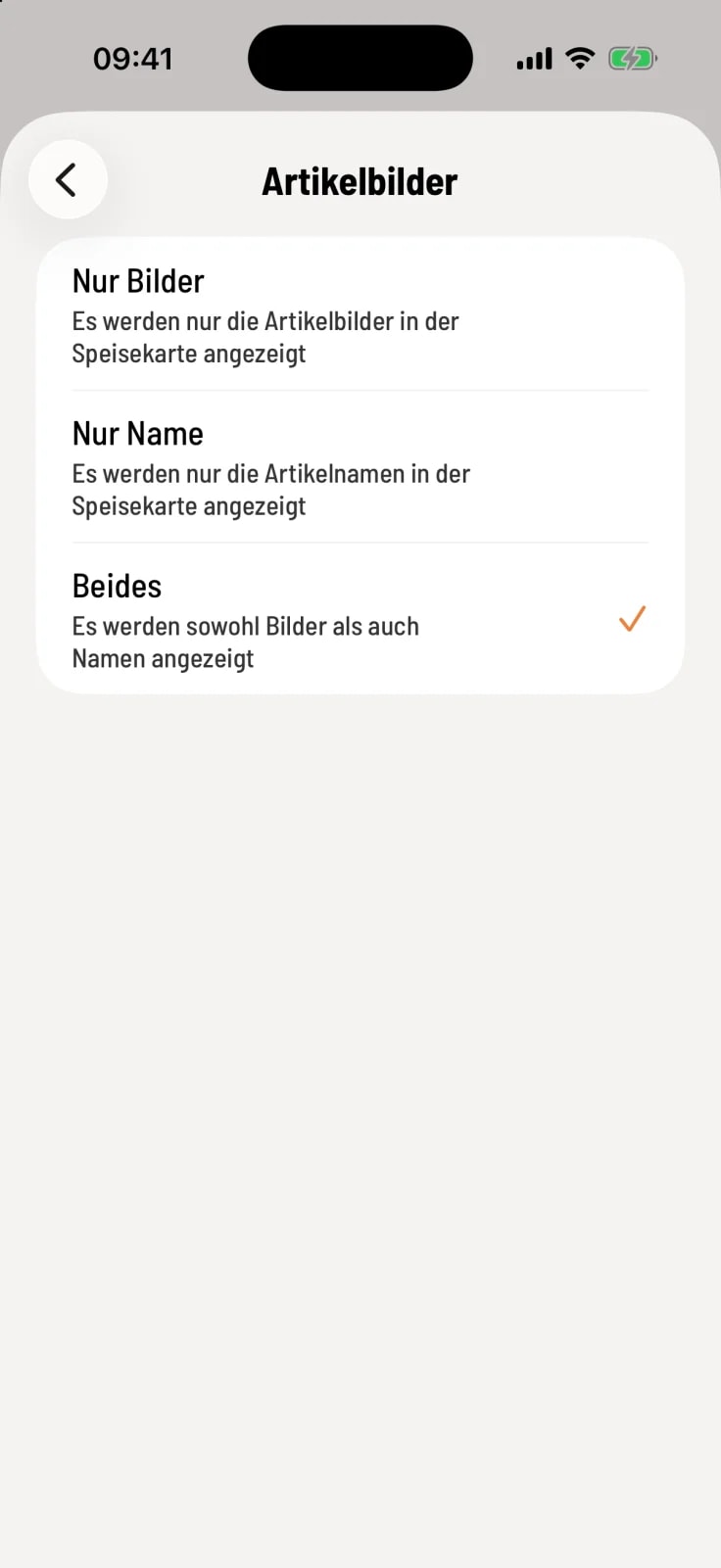 Artikelbilder wählen