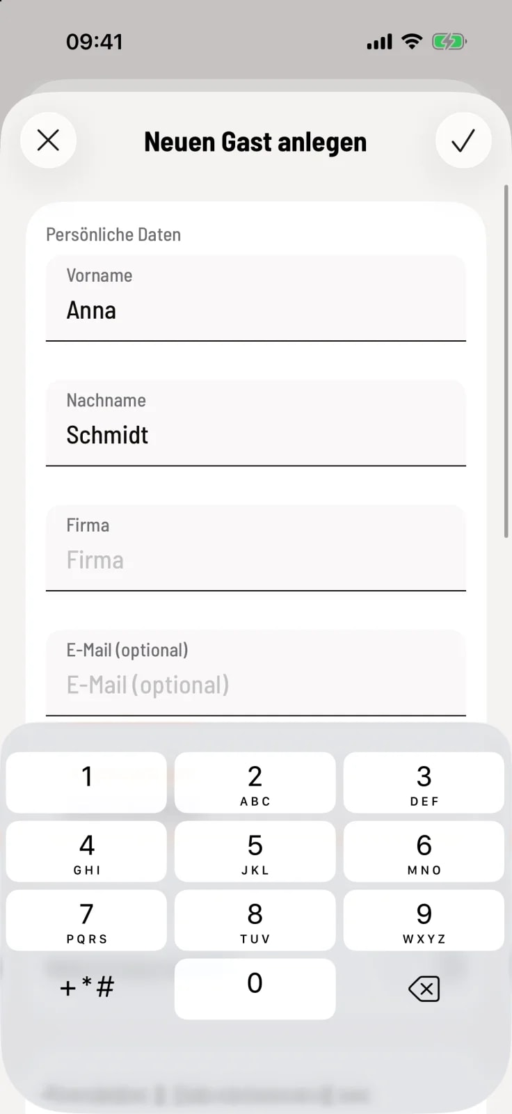 Suchen oder neu anlegen