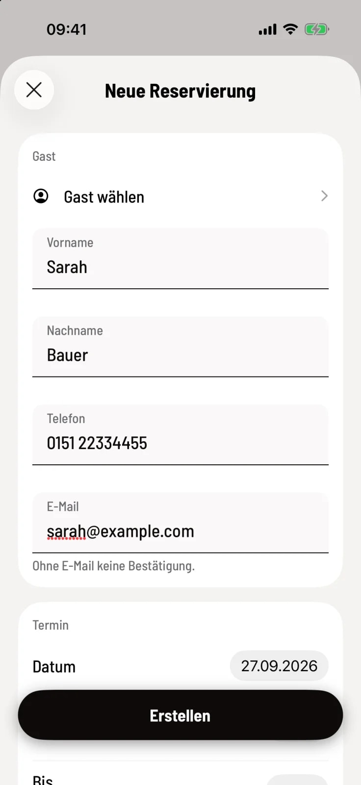 Register guest