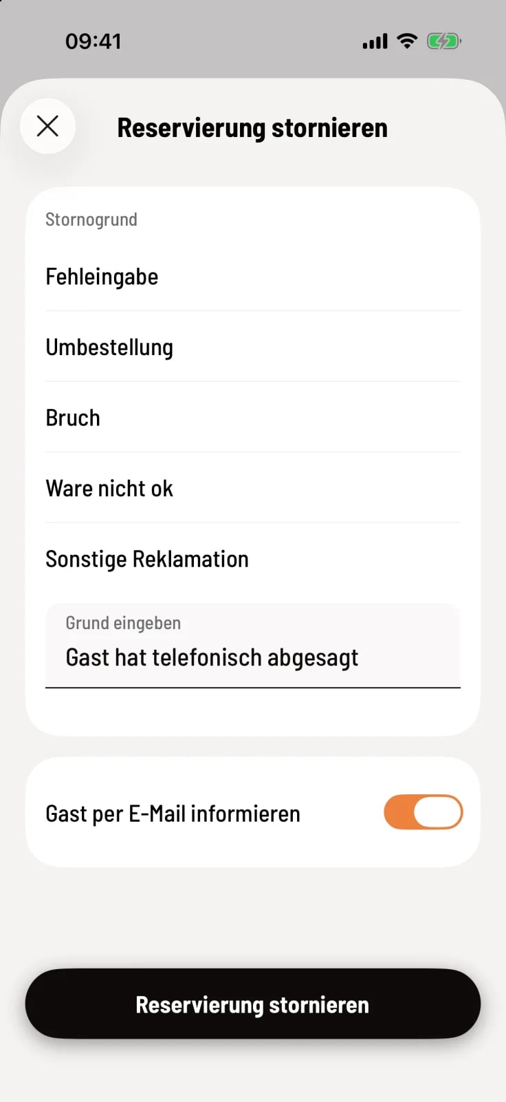 Stornieren