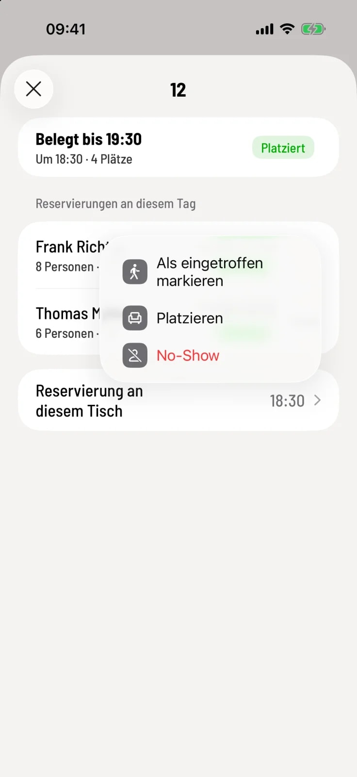 Change status