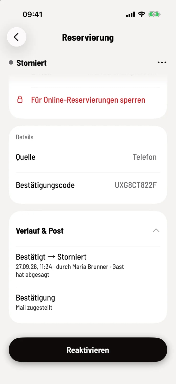 Verlauf & Post
