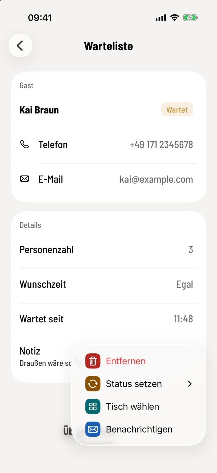 Benachrichtigen